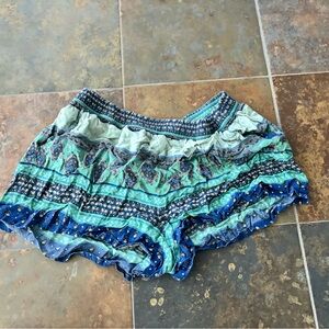 Mossimo Supply Co. Blue and Green High Waist Shorts
